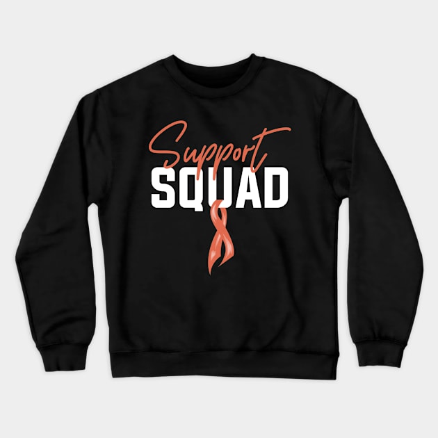 Endometrial Cancer Support Squad Crewneck Sweatshirt by TheBestHumorApparel